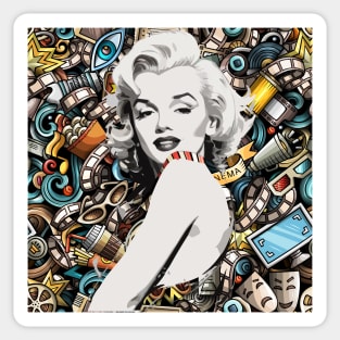 Marilyn Monroe vintage Sticker